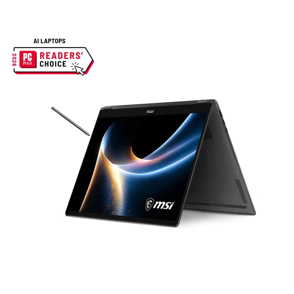 MSI Business NB Prestige 16 Flip AI+ C3MTG-241, 16" QHD+ OLED, Ultra 7 355, 32GB, 1TB, W11H, Platinum Grey