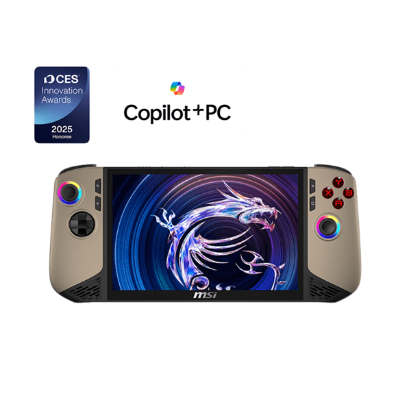 MSI Gaming Handheld Claw 8 AI+ A2VM-093HU, 8" FHD+, Ultra 7 258V, 32GB, 1TB, Win11H, Sandstorm/Black kézikonzol - Image 2