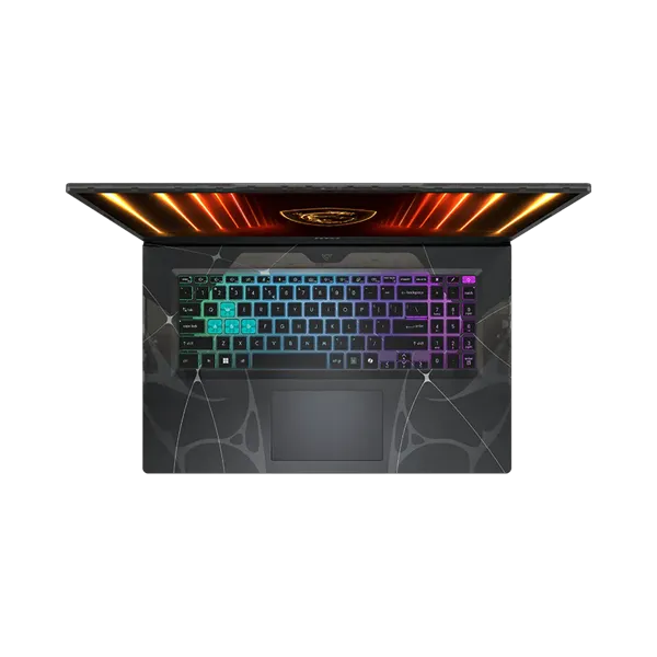 MSI Gaming NB Cyborg 17 B2RWEKG-423, 17,3" FHD 144Hz, Core 7 240H, 16GB (1x16), 512GB M.2, RTX 5050 8GB, noOS, Fekete - Image 2