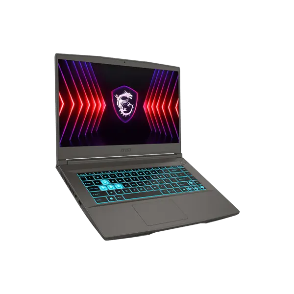 MSI Gaming NB Thin 15 B13VE-3485, 15.6" FHD 144Hz, i5-13420H, 16GB, 512GB M.2, RTX 4050 6GB, NOOS, Fekete