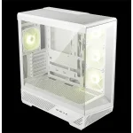 MSI Ház ATX PANO 130R PZ, 4xARGB ventilátor, Tápegység nélkül, üvegfalú, fekete
