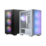 MSI FORGE M100R (táp nélküli) ablakos 4xARGB fekete mATX ház
