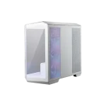 MSI Ház Micro ATX PANO M100R PZ WHITE, 4xARGB ventilátor, Tápegység nélkül, üvegfalú, fehér - Image 2