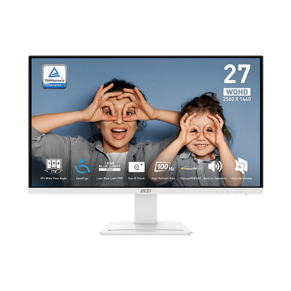 MSI_Monitor_Business_PRO_MP273QW_E2_27_WQHD_2560x1440_IPS_100Hz_13001_1ms_2x_HDMI_DP_White-i1532629.png MSI Monitor Business PRO MP273QW E2 27" WQHD 2560x1440 IPS, 100Hz, 1300:1, 1ms, 2x HDMI, DP, White - Image 1