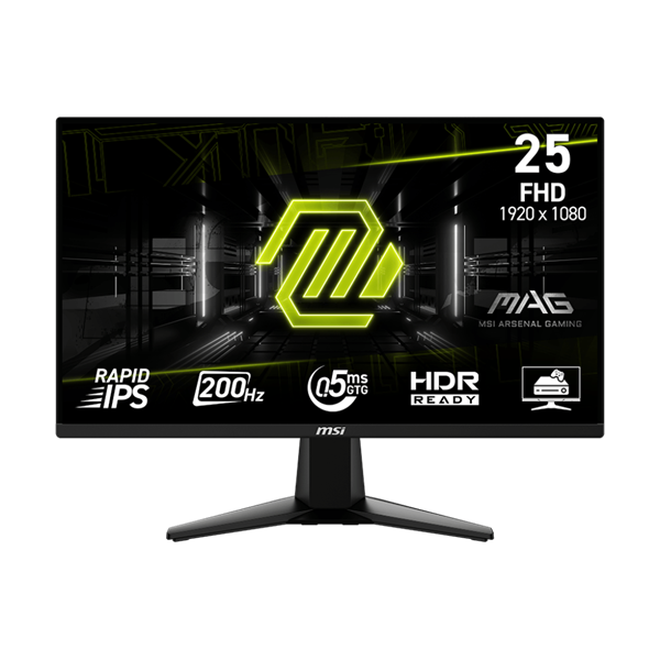 MSI_Monitor_GAMING_MAG_255F_E20_245_FHD_Rapid_IPS_1920x1080_169_200Hz_10001_05ms_2x_HDMI_DP_Black-i1556322.png MSI Monitor GAMING MAG 255F E20 24,5" FHD Rapid IPS 1920x1080, 16:9, 200Hz, 1000:1, 0,5ms, 2x HDMI, DP, Black - Image 1