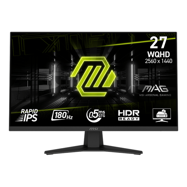 MSI Monitor GAMING MAG 274QF RapidIPS 27" WQHD 2560x1440, 1000:1 CR, 250cd/m2, 1ms, 180Hz, DP, HDMI
