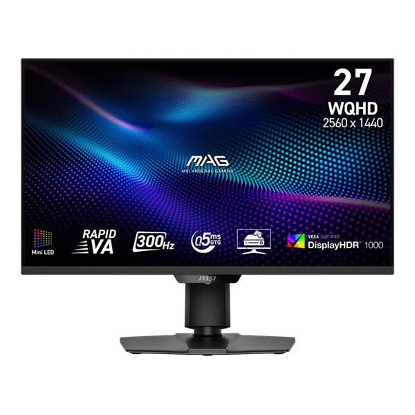 MSI_Monitor_GAMING_MAG_274QPF_X30MV_RapidVA_27_WQHD_2560x1440_10001_CR_400cdm2_1ms_300Hz_DP_2x_HDMI_USB-C-i1609510.png MSI Monitor GAMING MAG 274QPF X30MV RapidVA 27" WQHD 2560x1440, 1000:1 CR, 400cd/m2, 1ms, 300Hz, DP, 2x HDMI - Image 1