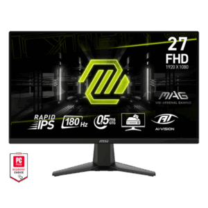 MSI Monitor GAMING MAG 275F 27" FHD 1920x1080, Rapid IPS 180Hz, 16:9, 1000:1, 0,5ms, 2x HDMI, DP, Black
