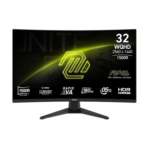 MSI_Monitor_GAMING_MAG_321CQF_E18_315_Ivelt_Rapid_VA_WQHD_2560x1440_169_180Hz_05ms_35001_2x_HDMI_DP_USB-C-i1689235.png MSI Monitor GAMING MAG 321CQF E18 31,5" Ívelt Rapid VA WQHD 2560x1440, 16:9 180Hz 0,5ms 3500:1, 2x HDMI, DP, USB-C - Image 1