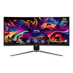 MSI Monitor GAMING MAG 341CQP QD-OLED Ívelt 34" UWQHD 3440x1440, 1800R, 0,03ms, 175Hz, 2x HDMI, DP, USB-C, Black