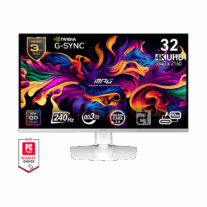 MSI Monitor GAMING MPG 321URXW QD-OLED 31,5" UHD 3840x2160, 240Hz, 150000:1 CR, 250cd/m2, 0,03ms, 2x HDMI, DP, USB-C