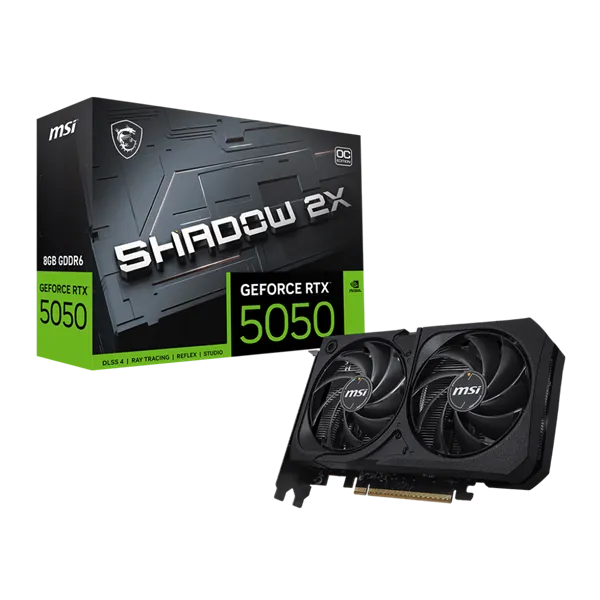 MSI Videokártya PCI-Ex16x nVIDIA RTX 5050 SHADOW 2X 8GB DDR6 OC BULK