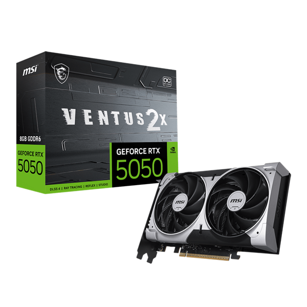 MSI_Videokartya_PCI-Ex16x_nVIDIA_RTX_5050_VENTUS_2X_8GB_DDR6_OC-i1676887.png MSI Videokártya PCI-Ex16x nVIDIA RTX 5050 VENTUS 2X 8GB DDR6 OC - Image 1