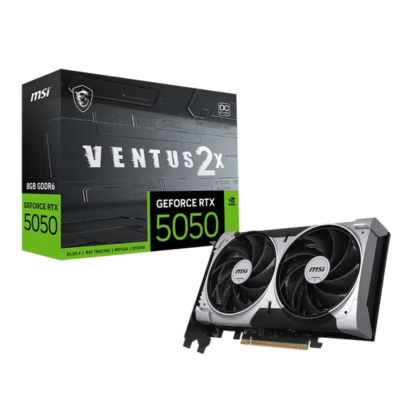MSI Videokártya PCI-Ex16x nVIDIA RTX 5050 VENTUS 2X 8GB DDR6 OC - Image 1