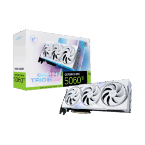 MSI Videokártya PCI-Ex16x nVIDIA RTX 5060 Ti GAMING TRIO 16GB DDR7 OC WHITE