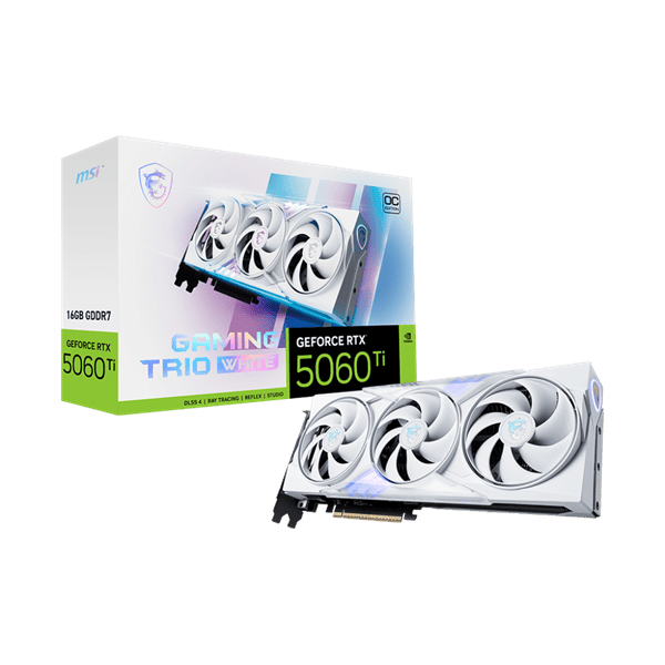 MSI Videokártya PCI-Ex16x nVIDIA RTX 5060 Ti GAMING TRIO 16GB DDR7 OC WHITE - Image 1