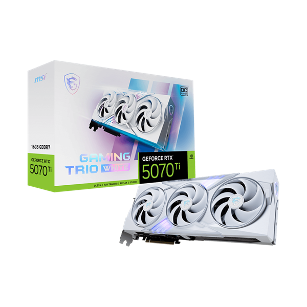 MSI Videokártya PCI-Ex16x nVIDIA RTX 5070 Ti GAMING TRIO 16GB DDR7 OC WHITE - Image 1