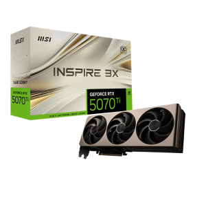 MSI Videokártya PCI-Ex16x nVIDIA RTX 5070 Ti INSPIRE 3X 16GB DDR7 OC