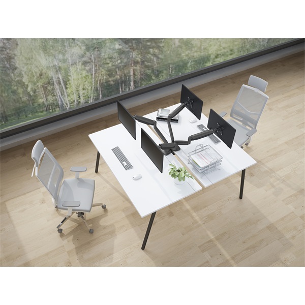 MULTIBRACKETS 2 karos asztali konzol, M Deskmount Gas Spring Dual Black (15-30", max.VESA: 100x100 mm, 9 kg) - Image 17