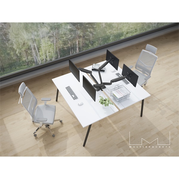 MULTIBRACKETS 2 karos asztali konzol, M Deskmount Gas Spring Dual Black (15-30", max.VESA: 100x100 mm, 9 kg) - Image 18