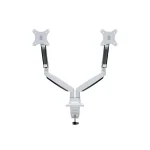 MULTIBRACKETS 2 karos asztali konzol, M Deskmount Gas Spring Dual White (15-27", max.VESA: 100x100 mm, 9 kg) - Image 2