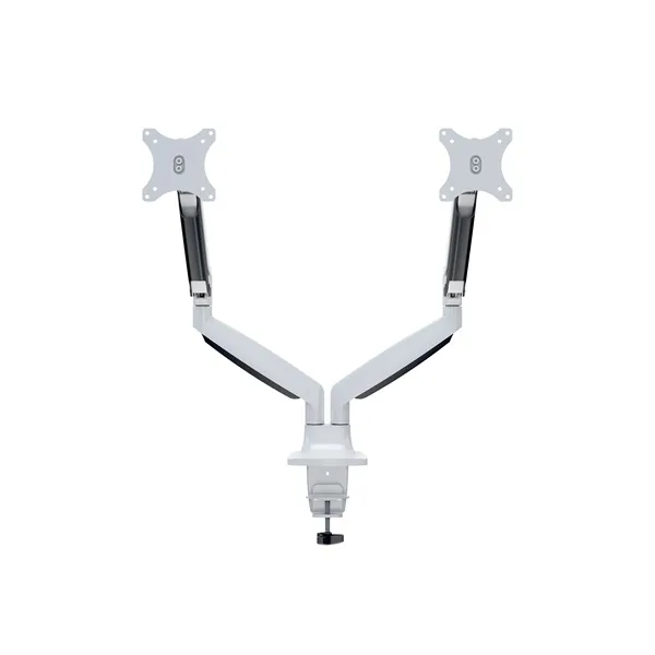 MULTIBRACKETS 2 karos asztali konzol, M Deskmount Gas Spring Dual White (15-27", max.VESA: 100x100 mm, 9 kg) - Image 2