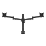 MULTIBRACKETS 2 karos asztali konzol, M VESA Deskmount Officeline Dual Black (15-30", max.VESA: 100x100 mm, 7 kg) - Image 2