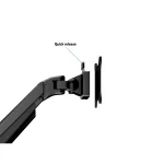 MULTIBRACKETS 2 karos asztali konzol, M VESA Gas Lift Arm Dual Black (15-32", max.VESA: 100x100 mm, 10 kg) - Image 11