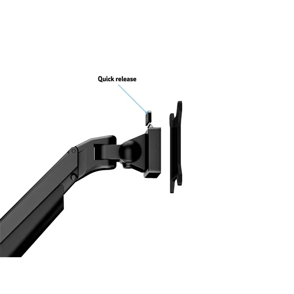 MULTIBRACKETS 2 karos asztali konzol, M VESA Gas Lift Arm Dual Black (15-32", max.VESA: 100x100 mm, 10 kg) - Image 11