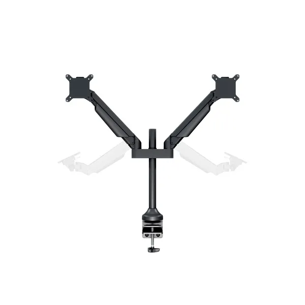 MULTIBRACKETS 2 karos asztali konzol, M VESA Gas Lift Arm Dual Black (15-32", max.VESA: 100x100 mm, 10 kg) - Image 7
