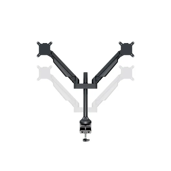 MULTIBRACKETS 2 karos asztali konzol, M VESA Gas Lift Arm Dual Black (15-32", max.VESA: 100x100 mm, 10 kg) - Image 8