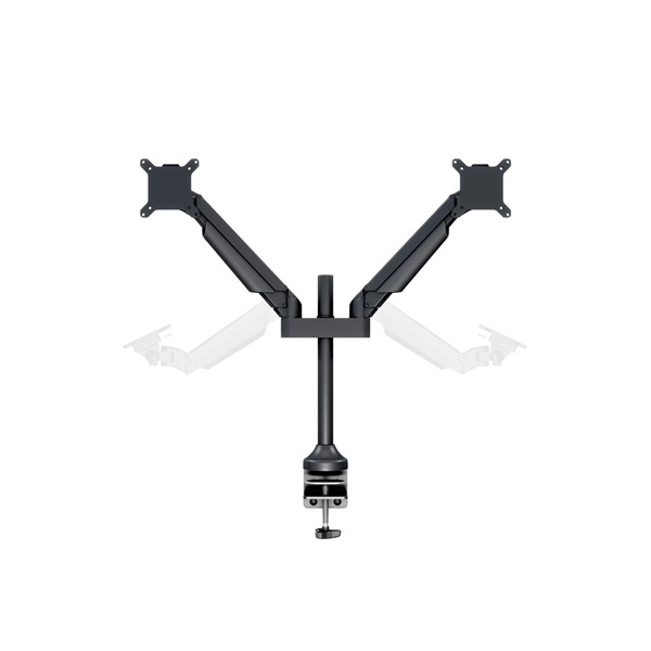MULTIBRACKETS 2 karos asztali konzol, M VESA Gas Lift Arm Dual Black HD (15-32", max.VESA: 100x100 mm, 21 kg) - Image 7