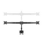 MULTIBRACKETS Asztali konzol (3 képernyős rögzítőkar), M VESA Desktopmount Triple Desk Clamp 15-24" (max.VESA:100x100mm) - Image 14