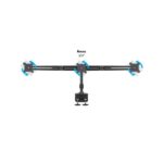MULTIBRACKETS Asztali konzol (3 képernyős rögzítőkar), M VESA Desktopmount Triple Desk Clamp 15-24" (max.VESA:100x100mm) - Image 13
