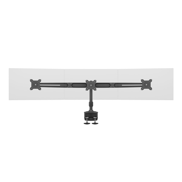 MULTIBRACKETS Asztali konzol (3 képernyős rögzítőkar), M VESA Desktopmount Triple Desk Clamp 15-24" (max.VESA:100x100mm) - Image 10