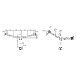 MULTIBRACKETS Asztali konzol (2 képernyős), M VESA Deskmount Officeline Dual White (15-30", max.VESA: 100x100 mm, 8 kg) - Image 6