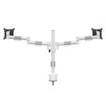 MULTIBRACKETS Asztali konzol (2 képernyős), M VESA Deskmount Officeline Dual White (15-30", max.VESA: 100x100 mm, 8 kg) - Image 4
