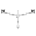 MULTIBRACKETS Asztali konzol (2 képernyős), M VESA Deskmount Officeline Dual White (15-30", max.VESA: 100x100 mm, 8 kg) - Image 4