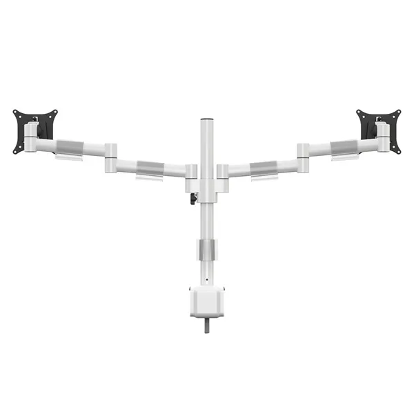MULTIBRACKETS Asztali konzol (2 képernyős), M VESA Deskmount Officeline Dual White (15-30", max.VESA: 100x100 mm, 8 kg) - Image 4