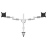 MULTIBRACKETS Asztali konzol (2 képernyős), M VESA Deskmount Officeline Dual White (15-30", max.VESA: 100x100 mm, 8 kg) - Image 8