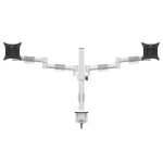 MULTIBRACKETS Asztali konzol (2 képernyős), M VESA Deskmount Officeline Dual White (15-30", max.VESA: 100x100 mm, 8 kg) - Image 8
