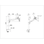 MULTIBRACKETS Asztali konzol, M VESA Deskmount Officeline Single I White (15-30", max.VESA: 100x100 mm, 8 kg) - Image 6