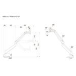 MULTIBRACKETS Asztali konzol, M VESA Gas Lift Arm Single Silver HD (15-34", max.VESA: 100x100 mm, 21 kg) - Image 20