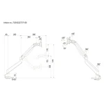 MULTIBRACKETS Asztali konzol, M VESA Gas Lift Arm Single White (15-34", max.VESA: 100x100 mm, 10 kg) - Image 20