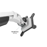 MULTIBRACKETS Asztali konzol, M VESA Gas Lift Arm Single White (15-34", max.VESA: 100x100 mm, 10 kg) - Image 8