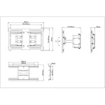MULTIBRACKETS Fali konzol, M Universal Flexarm Pro 125kg Super Duty (55-110", max.VESA: 800x600 mm) - Image 7