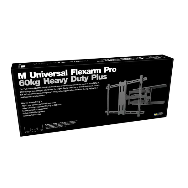 MULTIBRACKETS Fali konzol, M Universal Flexarm Pro 60 kg Heavy Duty Black (55-85", max.VESA: 700x400 mm) - Image 5