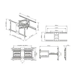 MULTIBRACKETS Fali konzol, M Universal Flexarm Pro 60 kg Heavy Duty Black (55-85", max.VESA: 700x400 mm) - Image 7