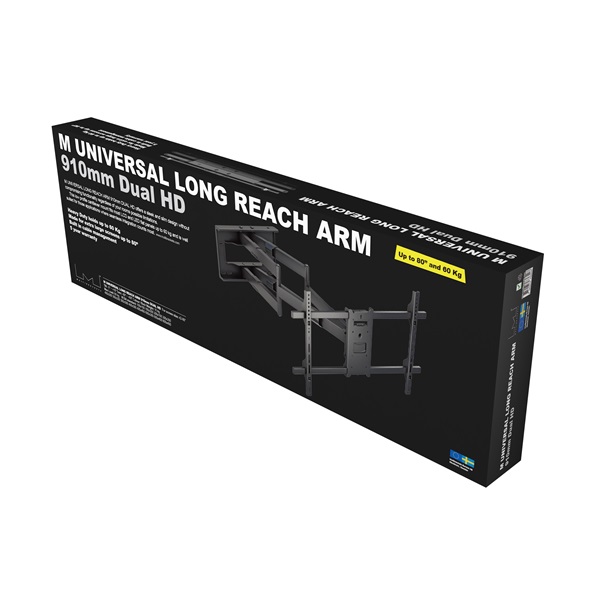 MULTIBRACKETS Fali konzol, M Universal Long Reach Arm 910mm HD, Dual (for LCD/LED panel, 50"-80", max.VESA: 800x400 mm) - Image 14
