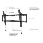 MULTIBRACKETS Fali konzol, M Universal Wallmount Tilt Large (40-86", max.VESA: 800x400 mm, 60 kg) - Image 23